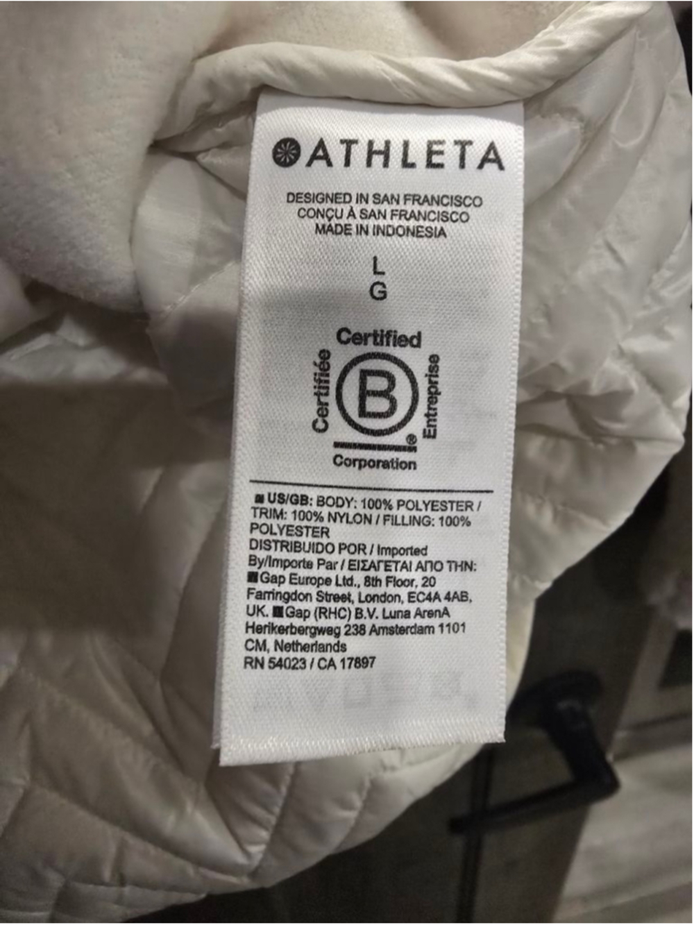 Athleta White Sherpa Pullover Jacket Size Large - Picture 9 of 9